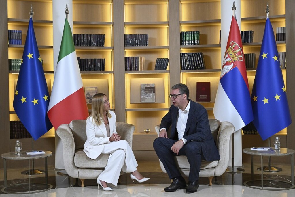 Джорджа Мелони посети Белград за вечеря с Александър Вучич