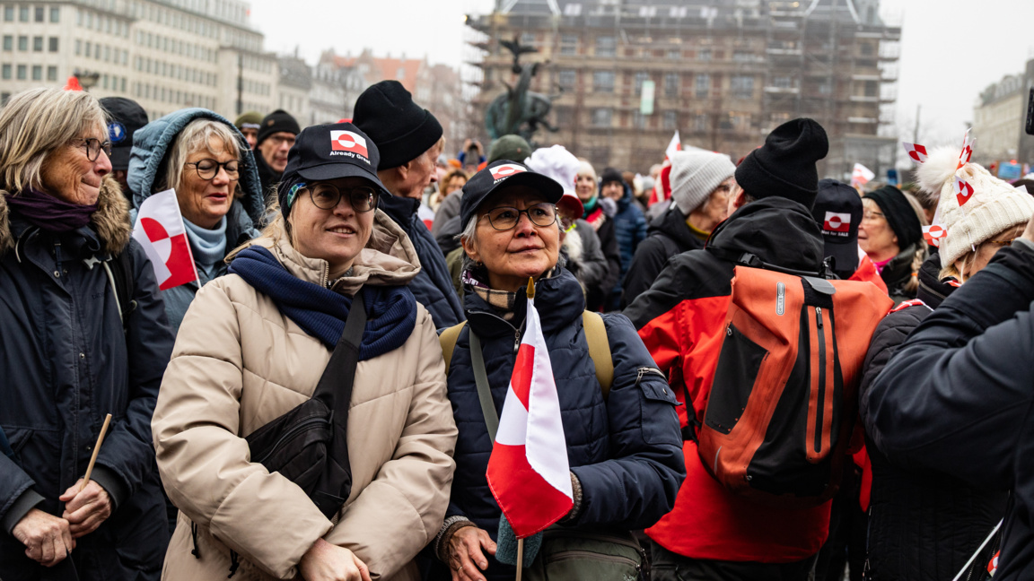 Протест под наслов "Долу ръцете от Гренландия" в Копенхаген, 17 януари 2026 г.